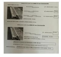 C-313 CORTE DE PANELES 87 mm TRES LINEAS Y 57 mm DOS LINEAS C-313 CORTE DE PANELES 87 mm TRES LINEAS Y 57 mm DOS LINEAS